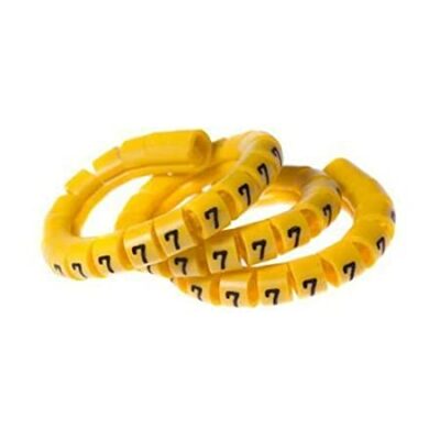 CABLE MARKER BM-2 YELLOW (6) GIFFEX TAIWAN-GENERIC-(1000790)