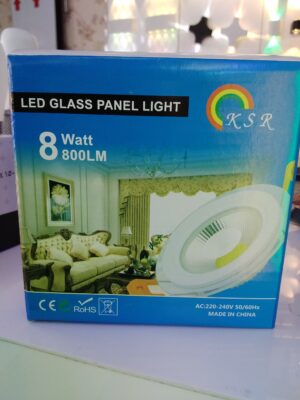 LED GLASS PANEL LIGHT- 8 WATT- KSR