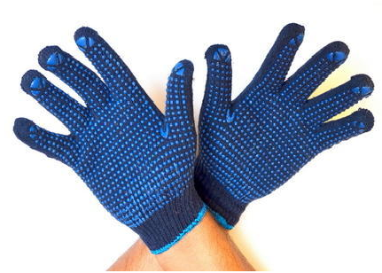 Dotted Gloves, Double Dotted Hand Gloves B/B Frontier ...