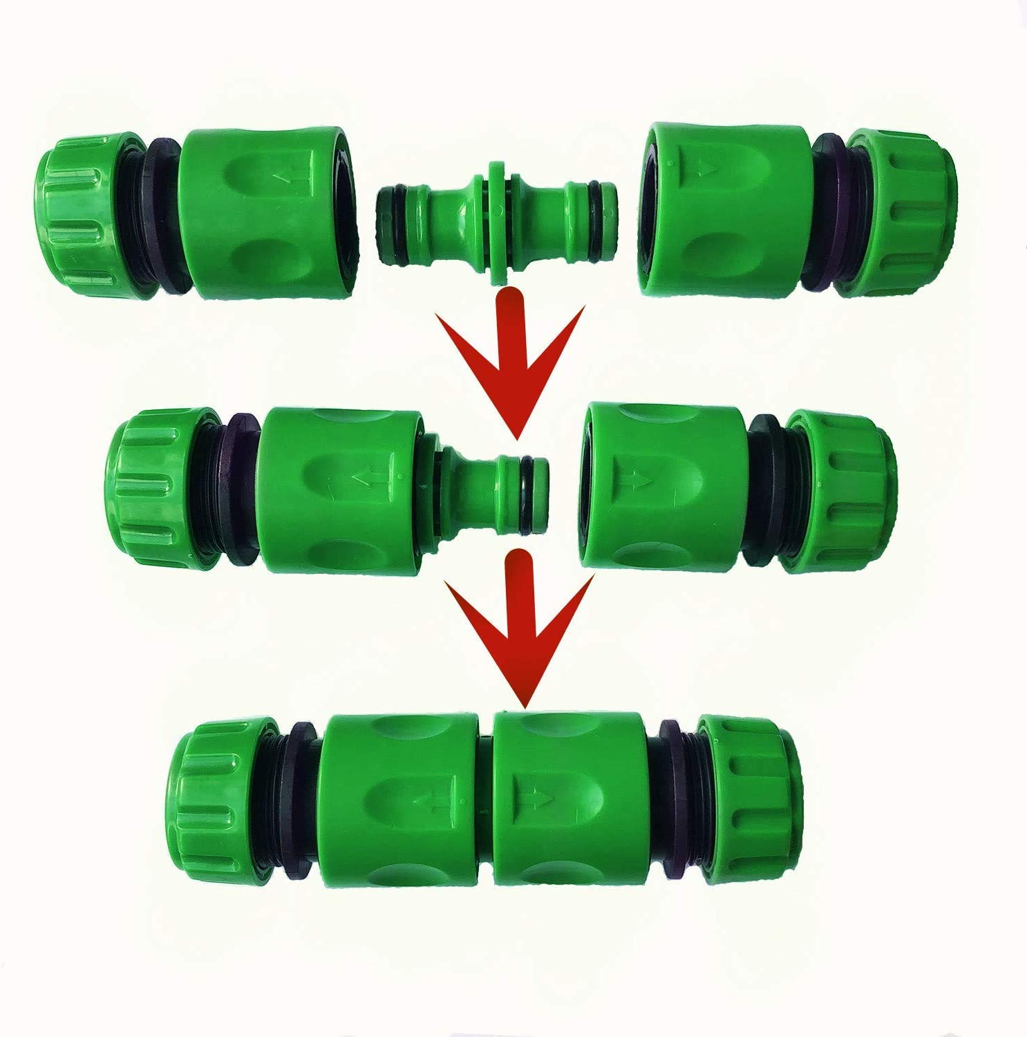 GARDEN HOSE ADAPTER MALE QUICK CONNECT DOUBLE 800buildingmaterials   RO5OIBG 