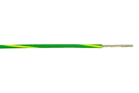 ALPHA Wire, Hook Up, UL1007/UL1569, PVC, Green, Yellow, 16 AWG, 1.32 mm², 100 ft, 30.5 m 3057 GY005