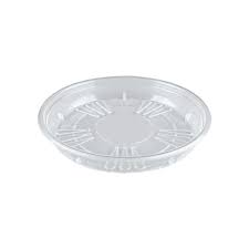 Uni-saucer Round 21 – Saucer for Indoor & Outdoor – Ø 20.8 x H 3.0 cm – Transparent
