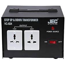 JEC Step Up and Down Transformer Voltage Converter, VC-824, 1000W, Black