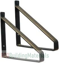 Shoichio Scaffolding Board Hanging Metal Shelf Triangle Bracket-Heavy-Duty Wall Bracket for Scaffolding Board, 30cm-25cm