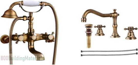 Bold Alison Bath and Shower Mixer, MIXBTHLUX1001003, Brass