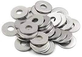 Pack of 100 Galvanised Steel Washers – Thickness: 1.0 mm, Thickness: 6 mm x 16 mm, Grey