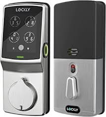 LOCKLY Secure Plus Deadbolt – Bluetooth Smart Lock, Fingerprint Lock on Door, Touchscreen Keypad, App Control, Venetian Bronze