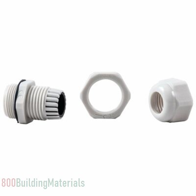 Polyamide Cable Glands Standard Type PG PG 16 Cable Gland With O Ring Grey -20