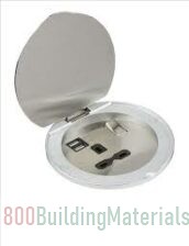 Knightsbridge Stainless Steel Recessed 13A Socket with USB SKR003A