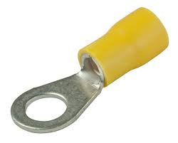 GTSE Yellow Ring (0BA) Pre-Insulated Crimp Terminals 6.4mm