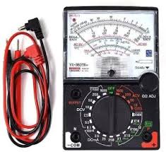 Hioki 3030-10 HiTester Manual-Ranging, Average-Sensing Analog Multimeter, 600V, 3 Kilohms, 300 Milliamp