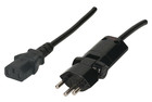 Max Hauri Clip-Clap TD câble de l’appareil noir 2m T12/C13
