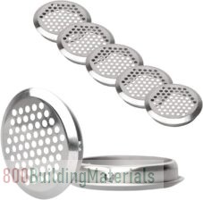 20 pcs Stainless Steel Air Vent Hole Round Ventilation Grille for Shoe Cabinets