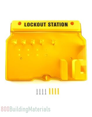 Loto Polycarbonate Lockout Station with Cover 574x396x108mm