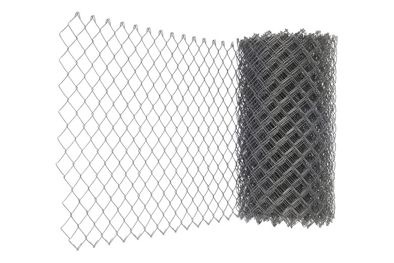 Galvanized Diagonal Mesh Fence