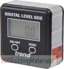 Trend Digital Level Box and Angle Finder Magnetic Base & LCD Display for Woodworking and Accurate Table/Miter Saw Angle