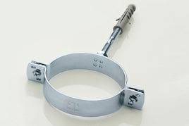 Galvanized HT clamp with threaded rod