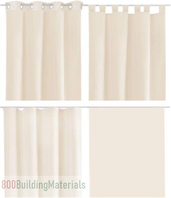 Habaq Chiffon Texture Design Curtains 2022-Wh- White
