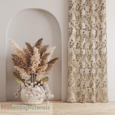 FRESH FROM LOOM Premium Window Curtains – Jacquard Polyester Weaved