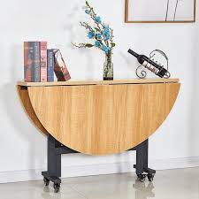 Jilphar Wooden Folding Dining Table- Brown- JP2380