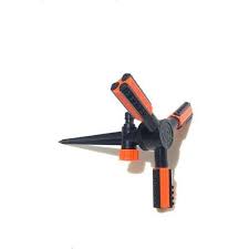 Hylan 360 Degree Rotating Lawn Sprinkler with Hose – Stick-Black & Orange- huiyang122