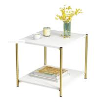 AFT Minty Series Square Side Table- White- 40x40x43cm- ALS-367618