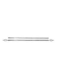 Double Bar Adjustable Curtain Rod 266 – 2m Silver