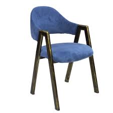 Jilphar Premium Dining Chair JP1077A – Blue & Black