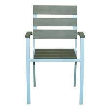 Oasis Casual Premium Steel Chair-Grey- DC209