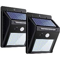 Solar Powered LED Wall Lights- 2 pcs- YD-0MYZ-JOC5