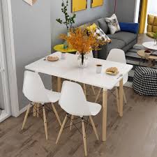 MUMOO BEAR Modern Rectangle Dining Table-100x60CM-AS-401228