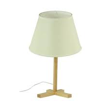 OME Wooden Table Lamp – Creamy White- MT 8088