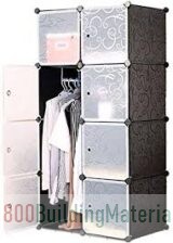Plastic Panel 9 Cubes Wardrobe Garment Organizer- O7-XM7Y-NBTV