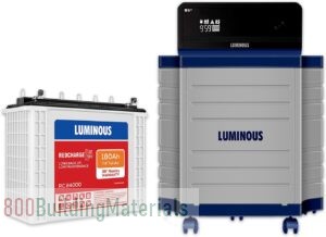 Luminous RC 24000 180 Ah Tall Tubular Battery & Inverter Combo Zelio+1100_RC24000_Trolley
