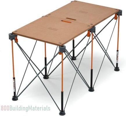 BORA Centipede Folding Table Top – 24 x 48 Inch – Brown – CT22N