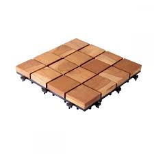 Sharpex Interlocking Teak Wood Floor Decking Water Resistant Tile – Deck Tile