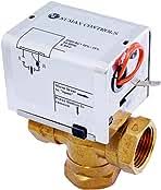 Quotel Numax HVAC Motorized Actuator with Valve | Designed for Chiller Water AC Systems | AC230V 6.5W Power Consumption | (2 Way 3/4″)