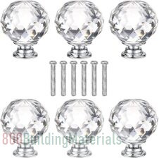Tepengdie Crystal Glass Knobs Set 40505050505050505