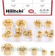 Hilitchi Pipe Plug Fitting H-304BrassNPT