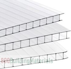 Storystore Polycarbonate Greenhouse Panels Twin-Wall Polycarbonate Sheet for Greenhouse (23.6”H x 12”W x 0.16”T, 14 Pieces)