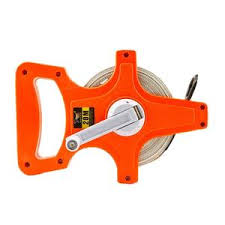 30M Portable Open Reel Measuring Tape Surveyor Tool With Ground Spike And Handle