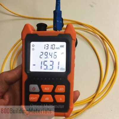 D YEDEMC Fiber Optic Cable Tester Portable Optical Power Meter FC/SC/ST universal interface Fiber Tester Built-in 1Mw Visual Fault Locator (OPM&VFL)
