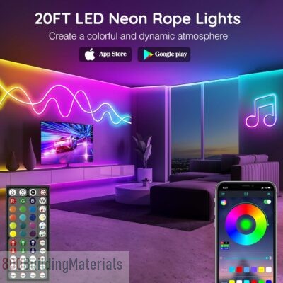 AILBTON Led Neon Rope Lights 6M/20Ft,Control with App/Remote