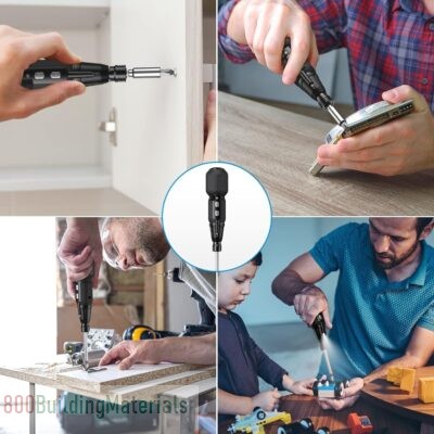 Excefore Electric Screwdriver Cordless, Rechargeable Power Screwdrivers Set, Portable Automatic Home Repair Tool Kit with LED Lights and USB Cable